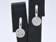 Boucles d'oreilles Boucles d’oreilles en or blanc 14 carats avec diamants 58 Facettes 2280