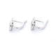 Boucles d'oreilles Boucles d’oreilles en or blanc 14 carats avec diamants 58 Facettes 2280