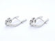 Boucles d'oreilles Boucles d’oreilles en or blanc 14 carats avec diamants 58 Facettes 2280