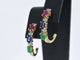Boucles d'oreilles Boucles d'oreilles en or 14 carats avec diamants et pierres précieuses 58 Facettes 2276
