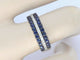 Bague 54 Bague en or blanc 14 carats sertie de diamants et saphir 58 Facettes 2318