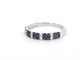 Bague 54 Bague en or blanc 14 carats avec diamants et saphir 58 Facettes 2319