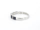 Bague 54 Bague en or blanc 14 carats avec diamants et saphir 58 Facettes 2319