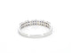 Bague 54 Bague en or blanc 14 carats avec diamants et saphir 58 Facettes 2319