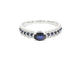 Bague 54 Bague en or blanc 14 carats avec diamants et saphirs 58 Facettes 2320