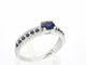Bague 54 Bague en or blanc 14 carats avec diamants et saphirs 58 Facettes 2320
