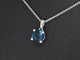 Pendentif Pendentif en or blanc 14 carats orné de topaze 58 Facettes 2331