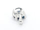 Pendentif Pendentif en or blanc 14 carats orné de topaze 58 Facettes 2331