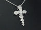 Pendentif Pendentif en or blanc 14 carats avec diamant naturel 58 Facettes 2336