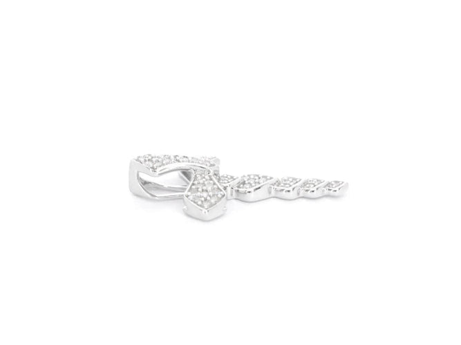 Pendentif Pendentif en or blanc 14 carats avec diamant naturel 58 Facettes 2336