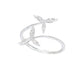Bague 55 Bague en or blanc 14 carats avec diamants 58 Facettes 2334