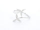 Bague 55 Bague en or blanc 14 carats avec diamants 58 Facettes 2334