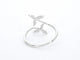 Bague 55 Bague en or blanc 14 carats avec diamants 58 Facettes 2334