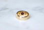Bague 54 Bague ancienne bandeau rubis et diamants en or jaune 58 Facettes