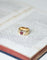 Bague 54 Bague ancienne bandeau rubis et diamants en or jaune 58 Facettes