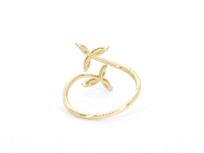 Bague 55 Bague en or jaune 14 carats avec diamant taille brillant 58 Facettes 2335