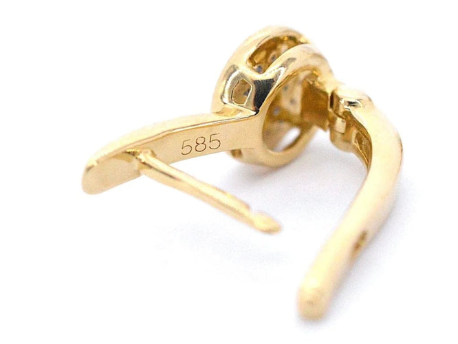 Boucles d'oreilles Boucles d'oreilles en or 14 carats avec diamants 58 Facettes 2281