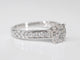 Bague 54 Bague entourage en or blanc 14 carats avec diamant 1,00 ct 58 Facettes 2006