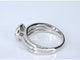 Bague 54 Bague entourage en or blanc 14 carats avec diamant 58 Facettes 2009