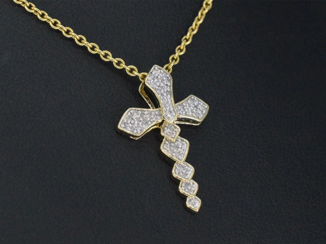 Pendentif Pendentif en or jaune 14 carats avec diamant 58 Facettes 2337