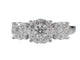 Bague 54 Bague trinité en or blanc 14 carats avec diamants 58 Facettes 2002