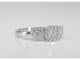 Bague 54 Bague trinité en or blanc 14 carats avec diamants 58 Facettes 2002