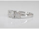 Bague 54 Bague trinité en or blanc 14 carats avec diamants 58 Facettes 2002