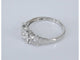 Bague 54 Bague trinité en or blanc 14 carats avec diamants 58 Facettes 2002