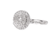 Bague 54 Bague d'entourage en or blanc 14 carats avec diamants 58 Facettes 2008