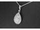 Pendentif Pendentif larme en or blanc avec diamants 58 Facettes 2056