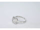 Bague 54 Bague d'entourage en or blanc 14 carats avec diamants 58 Facettes 2035