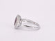 Bague 54 Bague entourage en or blanc 14 carats avec diamants et rubis 58 Facettes 2060