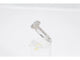 Bague 54 Bague entourage en or blanc 14 carats avec diamants 58 Facettes 2086