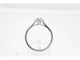 Bague 54 Bague entourage en or blanc 14 carats avec diamants 58 Facettes 2086