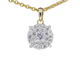 Pendentif Pendentif en or jaune 14 carats avec diamant taille brillant 58 Facettes 2081