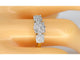 Bague 54 Bague trinité en or jaune 14 carats avec diamants 58 Facettes 2102