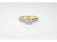 Bague 54 Bague entourage en or jaune 14 carats avec diamants 58 Facettes 2105