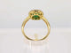 Bague 54 Bague entourage en or jaune 14 carats avec diamants et émeraude 58 Facettes 2144