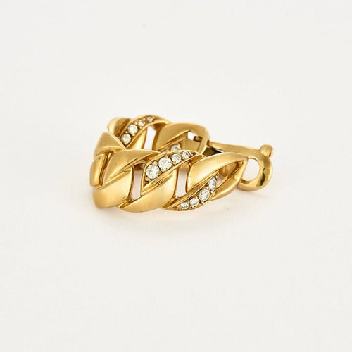 Boucles d'oreilles CARTIER - BERGAME - Boucles d'oreilles en or jaune et diamants 58 Facettes 58FC14-4