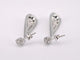 Boucles d'oreilles Boucles d’oreilles en or blanc 14 carats serties de diamants 58 Facettes 2159