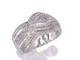 Bague 54 Bague en or blanc 14 carats sertie de diamants taille brillant 58 Facettes 2169