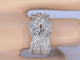 Bague 54 Bague en or blanc 14 carats sertie de diamants taille brillant 58 Facettes 2169