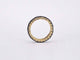 Bague 54 Bague d’éternité en or jaune 14 carats avec diamants noirs 58 Facettes 2211
