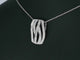 Pendentif Pendentif design en or blanc 18 carats avec diamants taille brillant 58 Facettes 2242