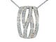 Pendentif Pendentif design en or rose 18 carats avec diamant taille brillant 58 Facettes 2244