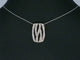 Pendentif Pendentif design en or rose 18 carats avec diamant taille brillant 58 Facettes 2244
