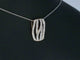 Pendentif Pendentif design en or rose 18 carats avec diamant taille brillant 58 Facettes 2244