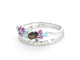 Bague 54 Bague en or blanc 14 carats avec diamants et pierres précieuses 58 Facettes 2317