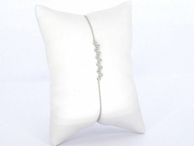 Bracelet Bracelet en or blanc 14 carats avec diamant 58 Facettes 2360