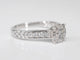Bague 54 Bague entourage en or blanc 14 carats avec diamant 1,00 ct 58 Facettes 2006